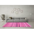 thumbnail image 3 of Ahgly Company Indoor Square Abstract Pink Modern Area Rugs, 5' Square, 3 of 4