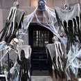 thumbnail image 4 of Bewildely Decoración de calavera de Halloween, suministros para fiestas, casa embrujada para interiores y exteriores realista e interesante, decoración Kits de decoración para fiestas Bewildely HA069406-00, 4 of 6