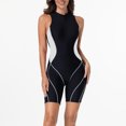 thumbnail image 2 of Maillots de Bain pour Femmes Été avec Fermeture Éclair Intégrée Tankini de Surf Blanc, 2 of 4