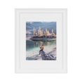 thumbnail image 1 of DesignOvation Leno 11" x 14" Matted 8" x 10" White Picture Frame, 1 of 7