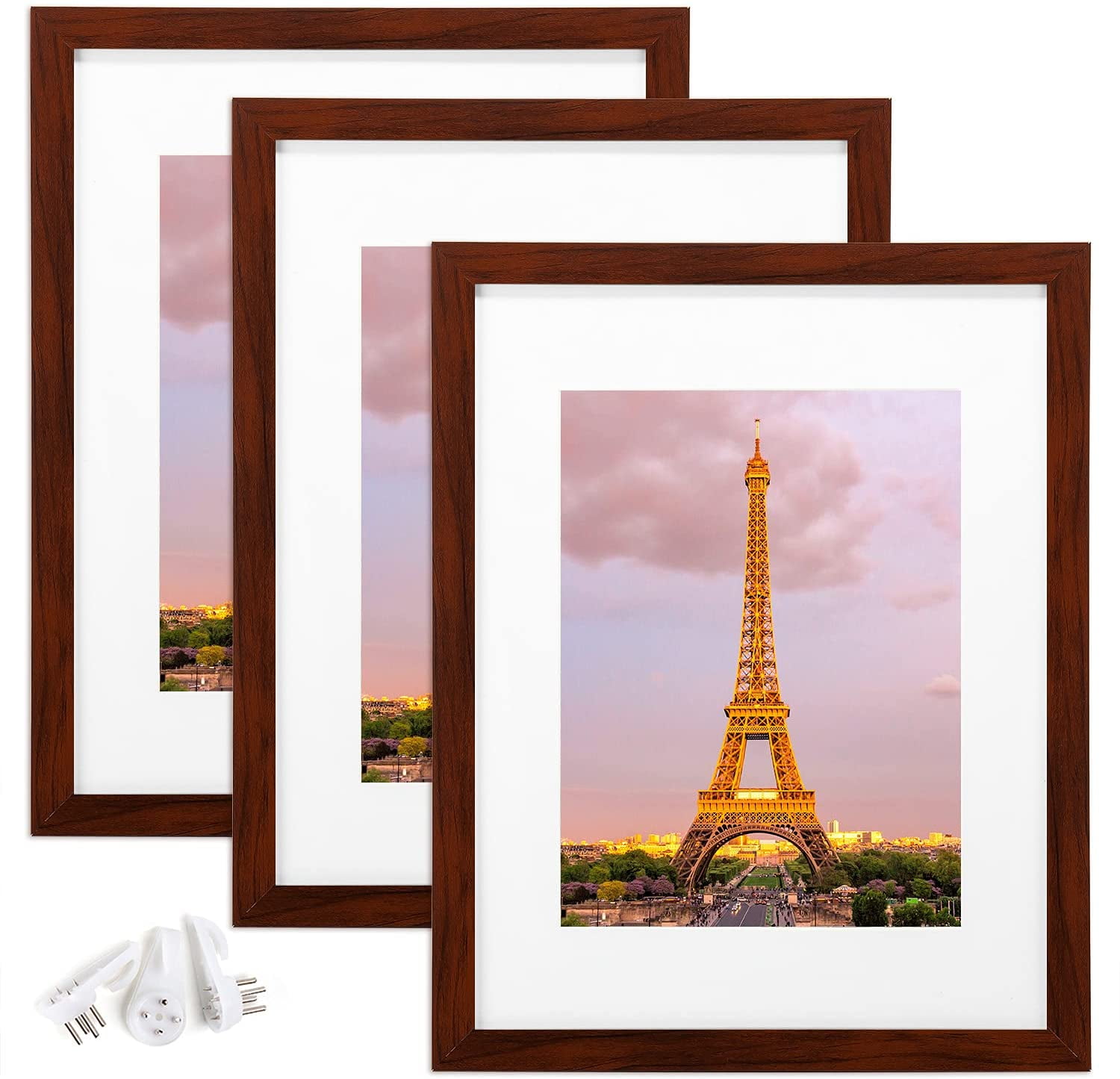 IGUOHAO 11x14 Picture Frame Set of 3,Made of High Definition Glass for