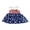 Blue, variant on BemeyourBBs Toddler Baby Girl 4th of July Dress Outfit Little Baby Girl Patriot Independence Day Clothes Summer Smocked Dress Sleeveless Bow Shoulder Red White Blue Stars Stripes Party Holiday Dress
