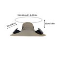 thumbnail image 3 of SNNROO Solar Fan Outdoor Fishing Hat  Men Sun Hat with 2 Solar Fans  3 Speed Adjustable - Effective Sun Protection - Breathable Mesh Material - USB/Solar Powered - Ideal for Fishing  Gard, 3 of 7