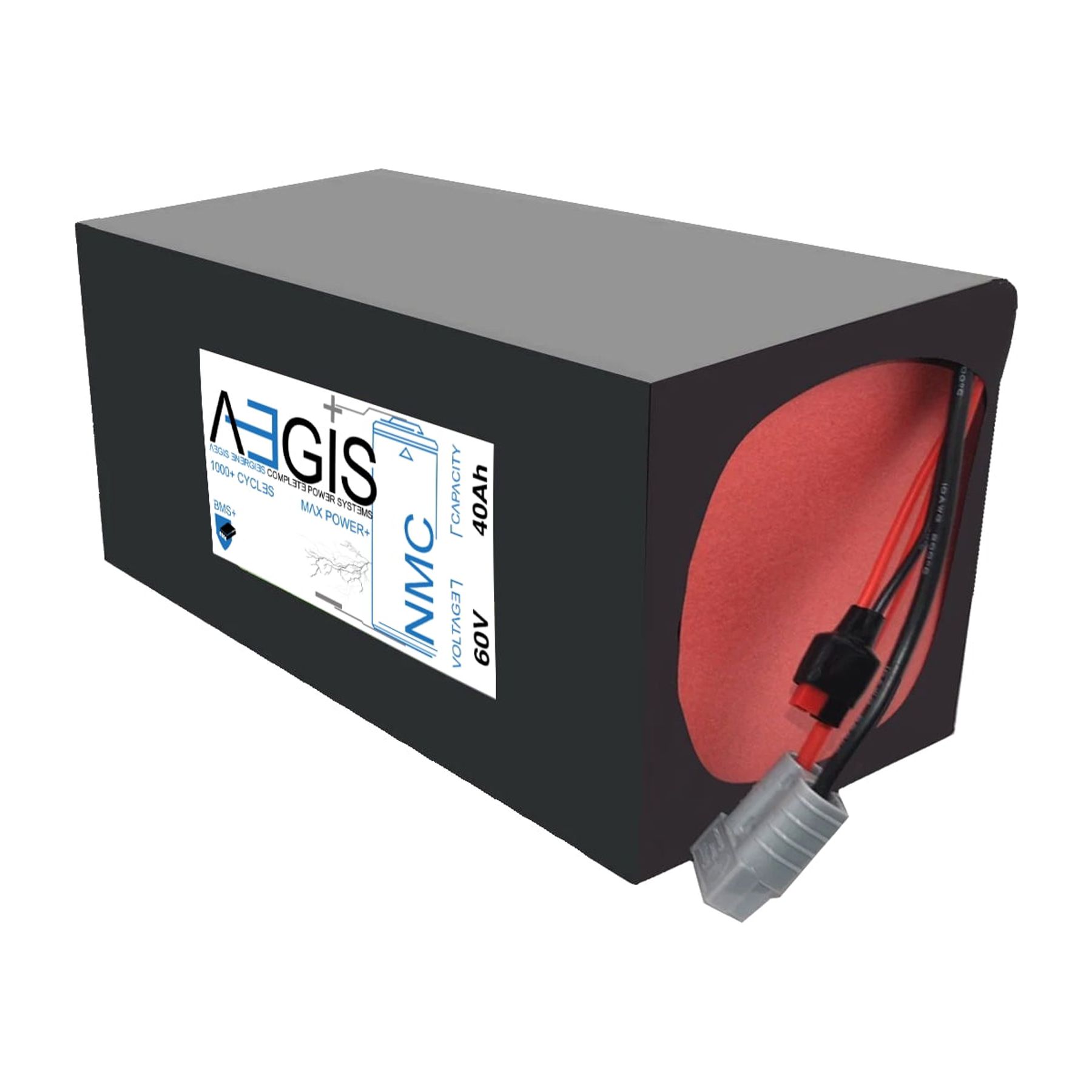 Aegis Battery 60V 40Ah Lithium Battery - NMC Deep Cycle Lithium-ion