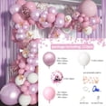 thumbnail image 4 of 113 globos de oro rosa y blanco con globos de confeti, globo de arco de oro rosa para compromiso, boda, baby shower de niñas, decoraciones de globos de cumpleaños, 4 of 4