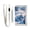 Tree in Snow, variant on JIALIOU Nylon Trifold Card Wallet with ID Window Zipper Pocket for Men Women Teen Different Flower and Leaf