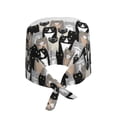 thumbnail image 2 of Kdxio Colors Cats Pattern Turban Hat for Women Men Comfortable Adjustable Cleaning Working Cap with Sweatband, 2 of 8