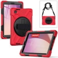 thumbnail image 2 of XYX Case for Lenovo Tab M8 4th Gen 8.0 inch 2023 Release TB-300FU with 360 Degree Rotating, Hand Strap, Shoulder Strap, Red, 2 of 7