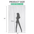 thumbnail image 2 of Cortina de ducha AmazerBath extralarga de PEVA transparente, 180 x 230 cm, 2 of 7