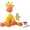 Orange Giraffe, variant on Orange Giraffe Calming Dog Toy with Rope – Durable Stuffed Dog Toy with Built-in Squeaker, Interactive Chew Toy for Small and Medium Breeds (Orange Giraffe)