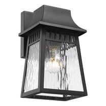 CHLOE Lighting GRANT Transitional 1 Light Textured Black Outdoor Wall Sconce 10" Tall