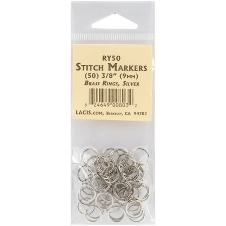 UPC: 0824649008032 | Lacis Brass Ring Stitch Markers3/8  50/Pkg