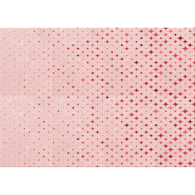 Ahgly Company Tapis d'Intérieur Rectangulaire Transitionnel Pastel Rouge Rose Lavable à la Machine, 2 Pieds x 5 Pieds