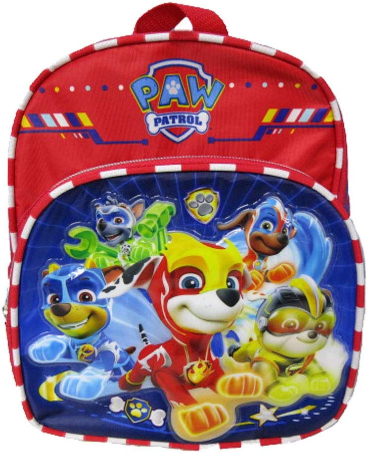 NEW ARRIVE Paw Patrol Team Players Canvas Blue & Red Insulated 9.5IN Lunch Bag 