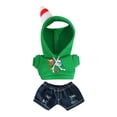 thumbnail image 4 of Conjunto de ropa para muñecas, disfraz para fiesta, regalo de invierno, decoración para muñecas de 17 cm Sudadera verde, 4 of 9