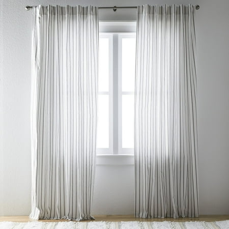 Belham Living Ticking Stripe Curtain Panel Pair Belham Living Ticking Stripe Curtain Panel Pair
