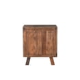 thumbnail image 6 of Taran Designs Warren 3-drawer Live Edge Solid Wood Nightstand in Dark Brown, 6 of 6