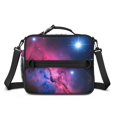 thumbnail image 2 of Colorful Starry Sky and Universe Insulated Lunch Bag with Shoulder Strap and Bottle Holder,Bento School Lunch Bag Box,11x9.5x3.5 Inches, 2 of 5