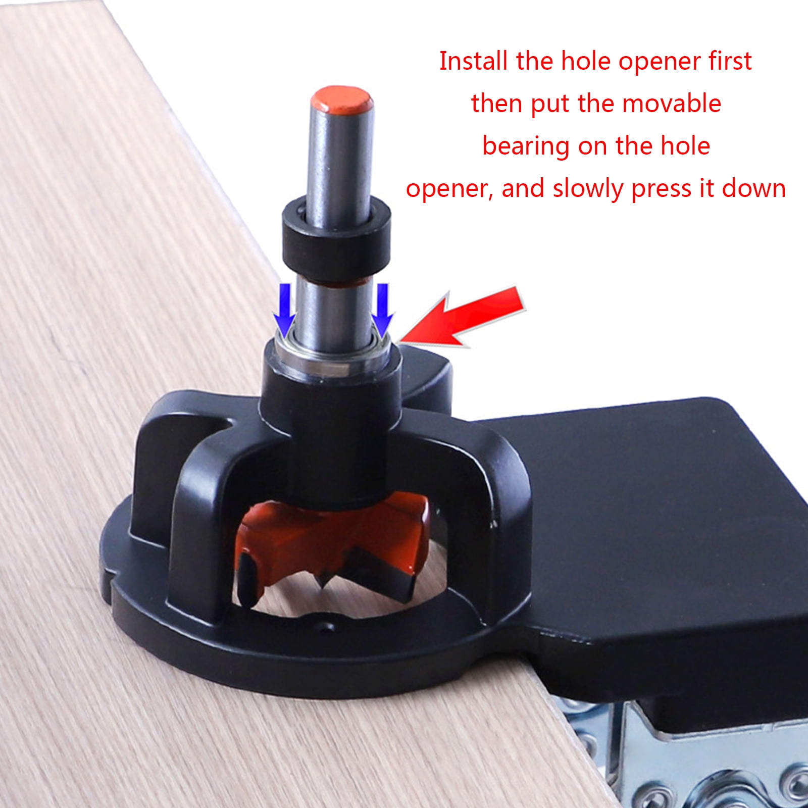 Compact Hinge Hole Drilling Guide 35mm Hinge Jig Concealed Woodworking Hole Puncher for Kitchen Cabinet Doors Hinges