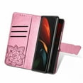 thumbnail image 5 of Dteck Galaxy Z Fold3 5G 7.6-inch Case,Magnetic Butterfly Pattern Leather Card Holder Wallet Case Kickstand Anti-Scratch Shookproof Protection Strap Cover for Samsung Galaxy Z Fold3 5G,Pink, 5 of 9