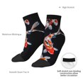 thumbnail image 6 of Naloa Tricolor Koi Fish Trio Ankle Socks for Women Non Slip Socks No Show Socks Classic Low Cut Casual Socks Casual Socks, 6 of 7