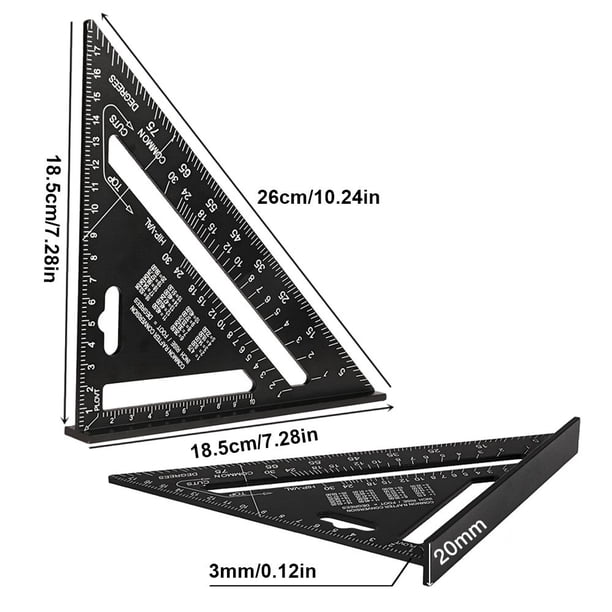 Règle Carrée Combinée D'angle En Acier Inoxydable De 300mm, Mobile, Horizontal, 45 Degrés, Charpentier Droit, Niveau De Travail Du Bois Mobile