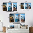 thumbnail image 4 of Designart "On The Boat Sailing II" Boat Framed Wall Art Set Of 3 - Yellow Boat Frame Gallery Set For Office Decor, 4 of 6