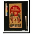 thumbnail image 2 of Historic Framed Print, World peace with liberty and prosperity. 1919. Happy new year, 17-7/8" x 21-7/8", 2 of 9