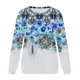 thumbnail image 5 of Camiseta suelta estampada a la moda para mujer, blusa de manga larga, cuello redondo, camisetas informales Pompotops  FGAJ7734, 5 of 5