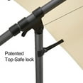 thumbnail image 3 of Abba Patio 10’ Valencia Outdoor Hanging Offset Cantilever Umbrella, Beige, 3 of 8