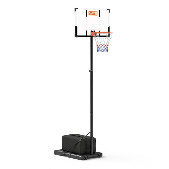 Portable Basketball Hoop Adjustable Height with Backboard for Indoor Outdoor Use, Durable Steel Frame