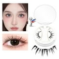 thumbnail image 3 of 3 Pairs Magnetic False Eyelashes Glue-Free Eye-Catching Lashes Magnetic Eyelash Curler Set Multiple Styles Available, 3 of 5
