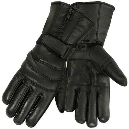 Mens Leather Motorcycle Glove for Cold Weather,