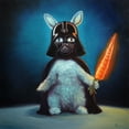 thumbnail image 2 of Heffernan, Lucia 20x20 Black Ornate Wood Framed with Double Matting Museum Art Print Titled - Bunny Vader, 2 of 4
