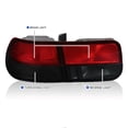thumbnail image 3 of Spec-D Tuning Red Smoke Lens Tail Lights Compatible with 1996-2000 Honda Civic Coupe 2 Door, Left + Right Pair Assembly, 3 of 7