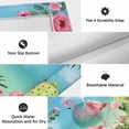 thumbnail image 6 of Pink Flamingos Outdoor Rug for Patio/Deck/Porch, Non-Slip Large Area Rug 6 x 9 Ft, Summer Beach Tropical Floral Cactus Indoor Outdoor Rugs Washable Area Rugs, Reversible Camping Rug Carpet Runner, 6 of 8