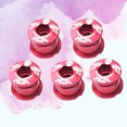 thumbnail image 6 of KALLORY 5PCS Aluminum Alloy Disc Screw Mountainous Road Folding Disc Screw Double Disc Screw Fittings Dish Pin(Red), 6 of 8
