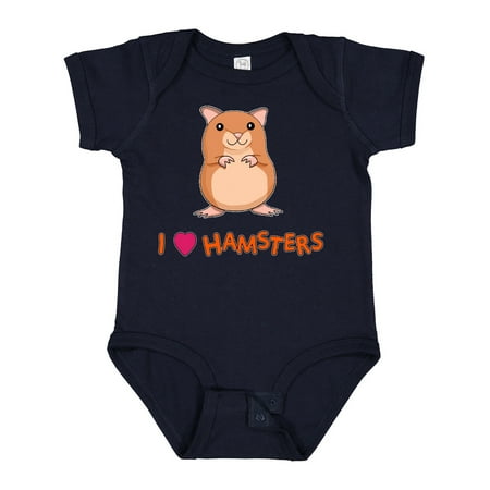 

Inktastic I Love Hamsters Boys or Girls Baby Bodysuit