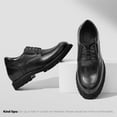 thumbnail image 6 of CMR CHAMARIPA Men's Elevator Dress Shoes - Black Leather Business Derby Shoes 8CM / 3.15 Inches, 6 of 10