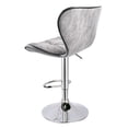 thumbnail image 5 of Adjustable Swivel Shell Back Hydraulic Chair Bar Stool, Set of 2,Hot-Stamping Cloth, 5 of 5