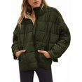 thumbnail image 2 of Women's Oversized Lightweight Down Coat Long Sleeve Zip Packable Short Puffer Jackets, 2 of 5