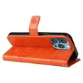 thumbnail image 5 of TECH CIRCLE Embossed Butterfly Case for 2022 iPhone 14 Pro Max (6.7") - Protective Foldable Stand Flip Case (Orange), 5 of 7