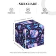 thumbnail image 3 of Kdxio Blue Skull Crystal Print Tissue Box Cover,Square Decorative PU Leather Facial Paper Case Organizer Holder Dispenser for Bathroom,Night Stands,Desk,Car 5.2''X5.2''X5.2'', 3 of 6