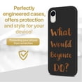 thumbnail image 2 of Wood phone case for iPhone XR compatible protective cell phone cover shockproof slim fit laser engraved What would Beyonce Do? design Black wood case for Men & Women by CaseYard, 2 of 7