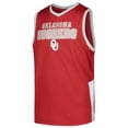 thumbnail image 2 of Youth Crimson Oklahoma Sooners V-Neck Tank Top, 2 of 3
