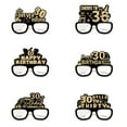 thumbnail image 5 of comerut 24 Pcs Paper Glasses Birthday Party Eyeglasses Decoration 18 21 30 40 50 60 70th Birthday Celebration Photo Prop Unisex Glasses, 5 of 8