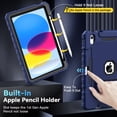 thumbnail image 3 of Funda Grifobes para iPad 10.ª generación 2022 10.9 con soporte, color azul marino, 3 of 7