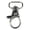 5/8-Inch, variant on 3/4 Inch D Ring Swivel Snap Hook - Silver - 5 Pack