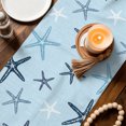 thumbnail image 3 of Table Runners 90 Inches Long Dress Scarves, Navy Blue Starfish Farmhouse Coffee/Dining/Kitchen Table Decor Table Runner for Living Room, Coastal Summer Beach Vintage 13x90 Inch, 3 of 9