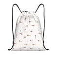 thumbnail image 1 of Bingfone Dachshund Dog Puppy Drawstrings Backpacks Bags for Men Women Gym Drawstrings Bag-Small, 1 of 6
